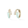 LOZRUNVE 925 Silver Jewelry Custom Colorful Trending Enamel Huggie Hoop Earring Wholesale