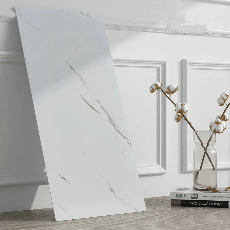 Top Marble Tile Wallpaper for Living Room Kitchen Bathroom Waterproof Thickened PVC Board Rustic Design Fireproof MegaBDM