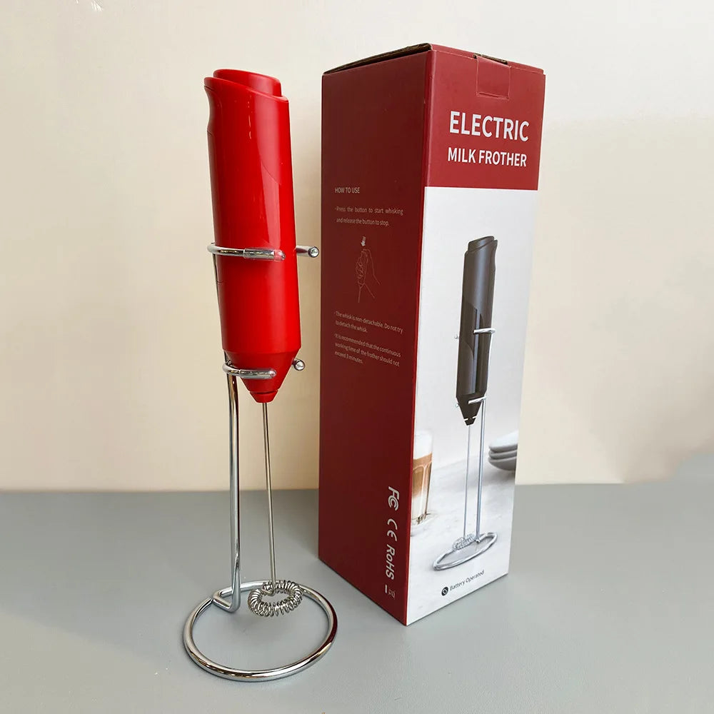 Wholesale Mini Automatic Electric Handheld Milk Frother Battery Operated Manual Beater Whisk Foam Maker Tea Coffee
