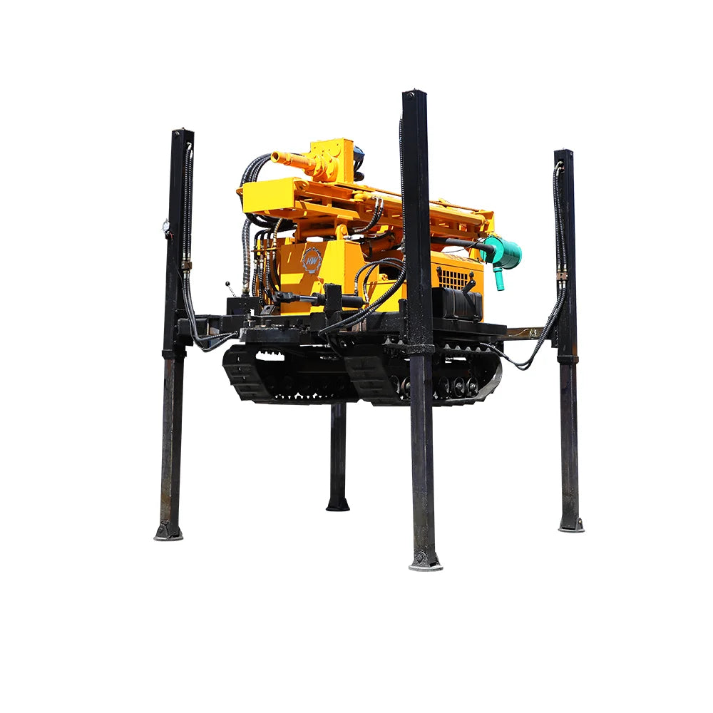 Pneumatic Drill Rig Portable Water Well Drilling Rigs for Sale Mining Crawler Drill Rig with Compressor