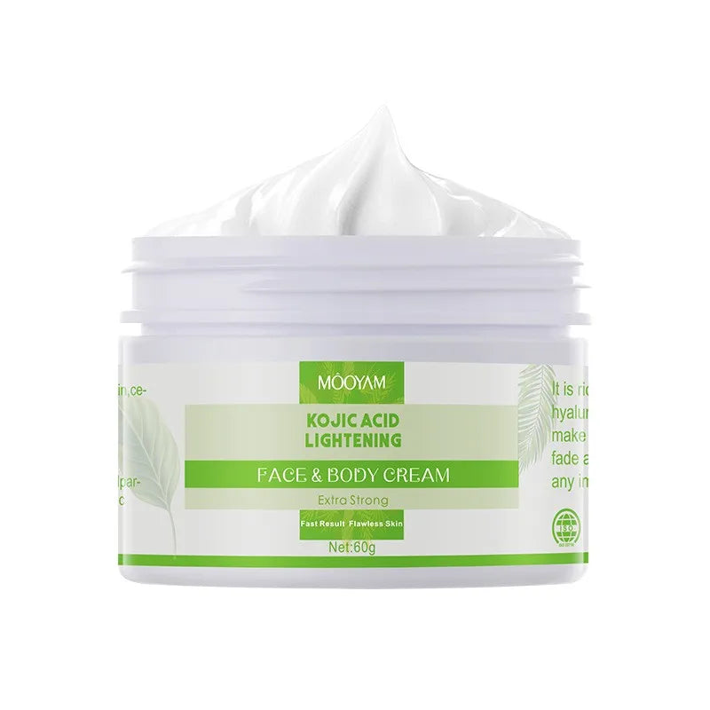 Hot Selling Fast Result Flawless Skin Moisturizing Body Skin Care Kojic Acid Lightening Face Cream