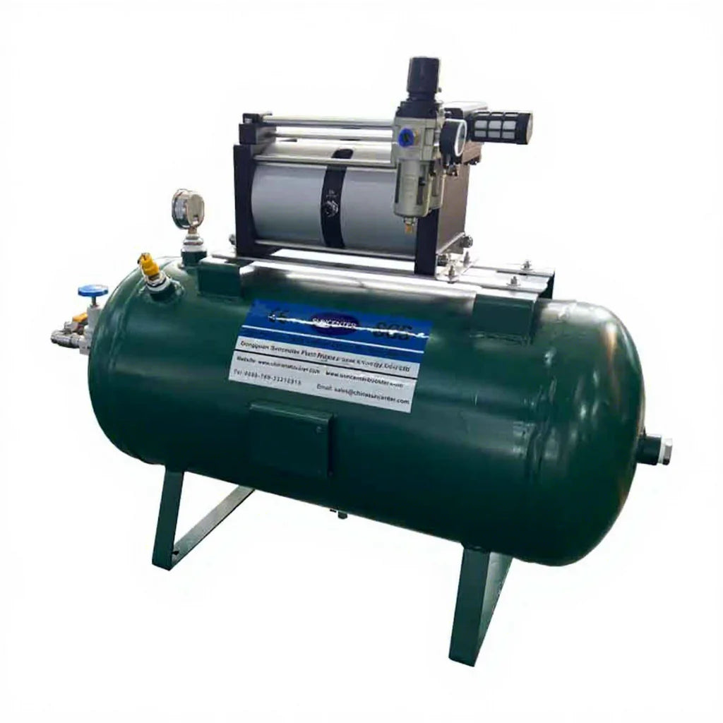 Suncenter High Flow OEM Support CE Certified Pneumatic Stainless Steel Air Booster Pump System with Air tank