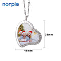 Sublimation Blank Rhinestones Heart Necklaces