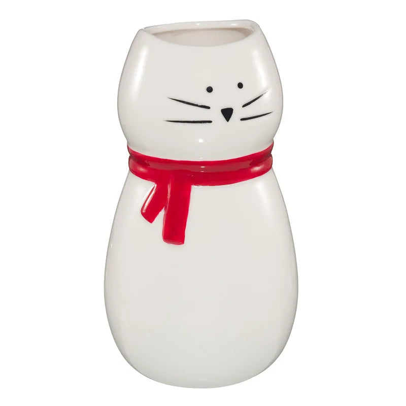 ZHUODI C9 Nordic Style Modern Luxury Ceramic Vase Porcelain Flower Tabletop Living Room Cat Anniversary Matt Glaze Contemporary