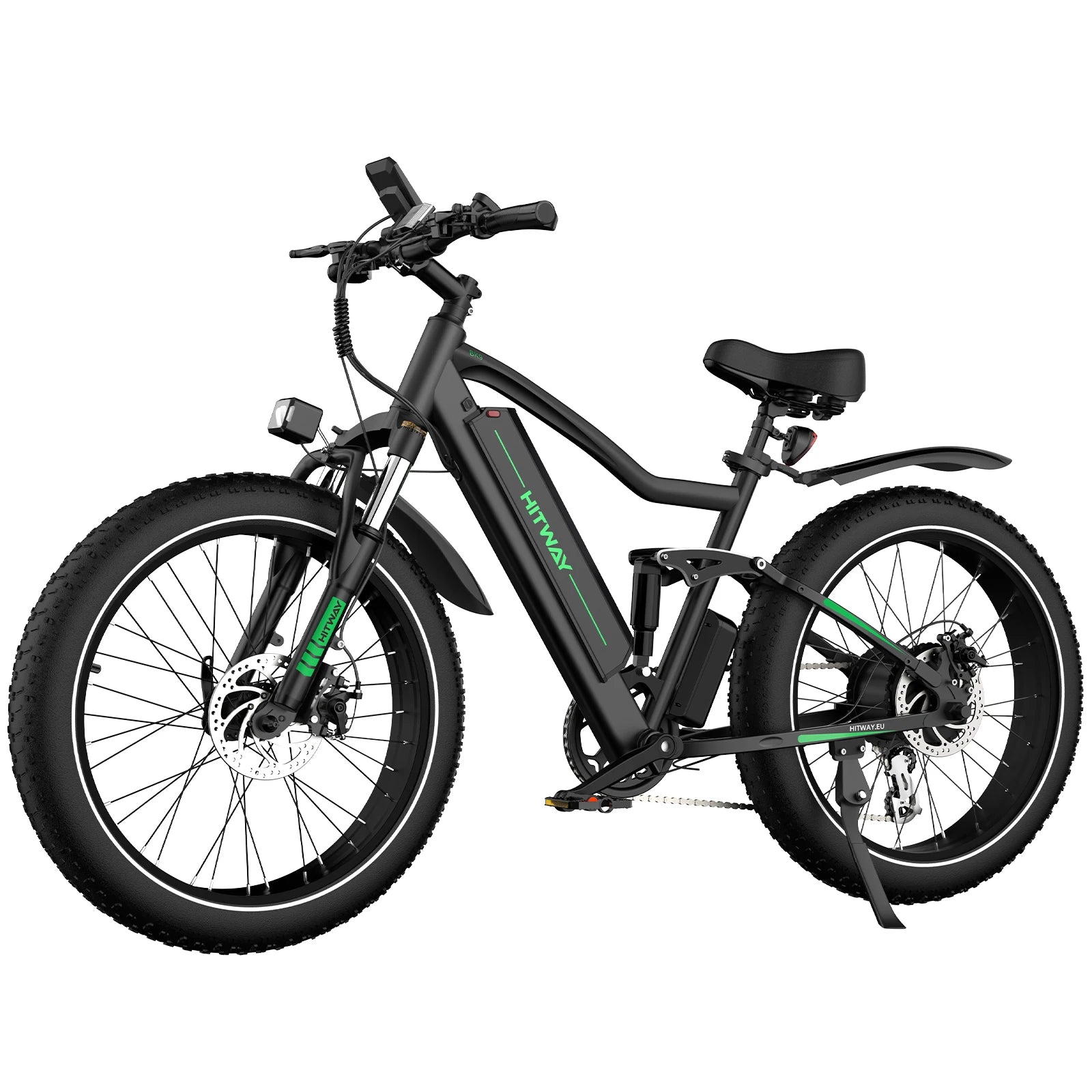 HITWAY BK9 500W All-Terrain E-Bike 48V 15Ah for Samsung Battery 26'' Fat Tire Rear Hub Brushless CE Certified MTB