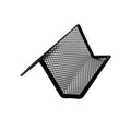 Z-Shaped Metal Mesh Business Card Holder Modern Wave Design Desktop Organizer Portable Metal Wire Card Stand for Office & School