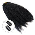 Wholesale 18 Inches Brazilian Kinky Curly Human Hair Extensions Natural Wave Style Private Label Factory Price Clip Ins