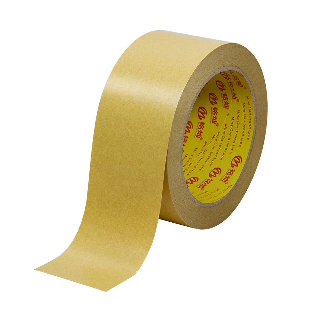 Free Sample Acrylic Single Sided Pressure Sensitive Waterproof Carton Sealing Thicker Gummed Kraft Paper Tape with Custom Sizes