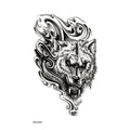TBS Customized Waterproof Anime Wolf Lion Tiger Temporary Tattoos-CE Certified Tattoo Stickers Half Sheet Design
