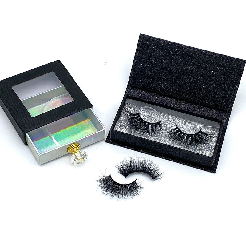Best Selling Eyelashes Factory Natural Long 25MM 3D Mink Lashes Private Label Mink Lashes