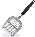 Factory Wholesale Cat Litter Scoop Custom Aluminum Long Handle Easy to Clean Pet Waste Disposal Metal Box Cleaner