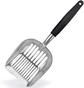Factory Wholesale Cat Litter Scoop Custom Aluminum Long Handle Easy to Clean Pet Waste Disposal Metal Box Cleaner