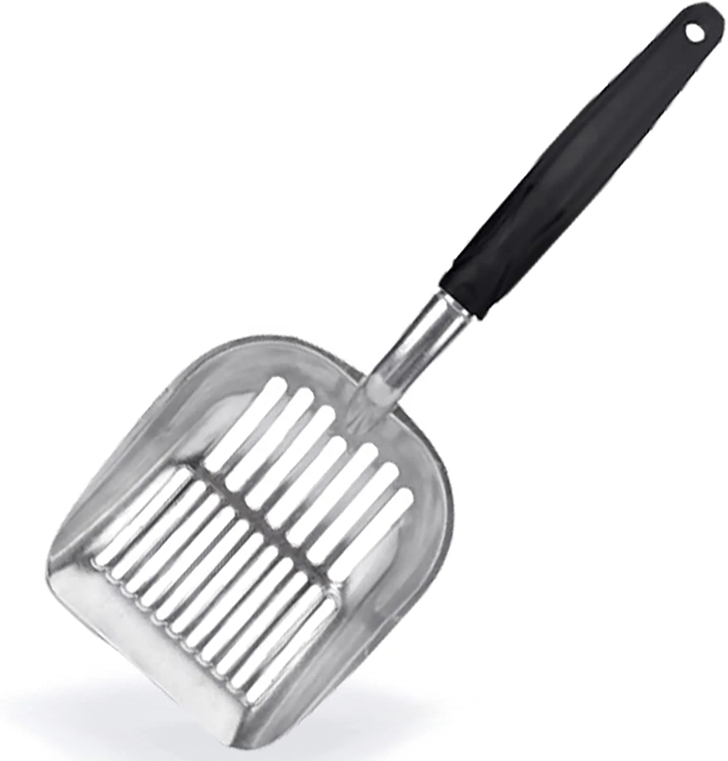 Factory Wholesale Cat Litter Scoop Custom Aluminum Long Handle Easy to Clean Pet Waste Disposal Metal Box Cleaner