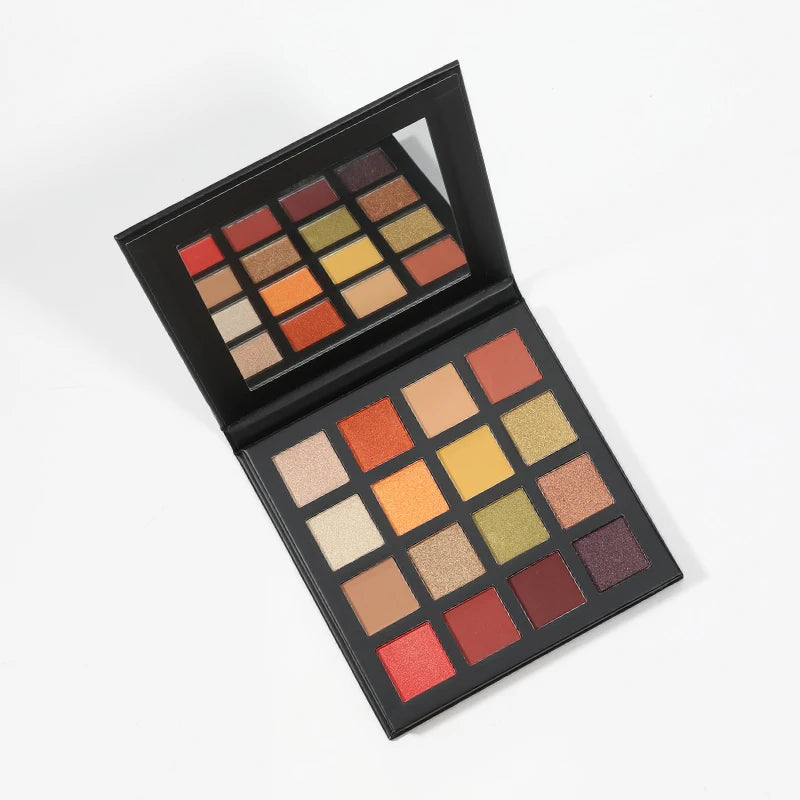 OCHAIN Small MOQ Warranty Available Personalizada Palette Fard a Paupiere Luxe Customizable 16 Colors Eyeshadow Palette