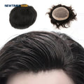 New Style Large Stock Durable Fine Mono Hair Prosthesis Men Toupee for Men 100% Indian Human Hair