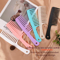Free Sample Wholesale Custom LOGO Hairdressing Salon Detangling Shower Hair Comb Heat-Resistant Large Plastic Wide Tooth MegaBDM
