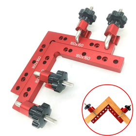 Woodworking Adjustable Corner Clamping Ruler Aluminium Right Angle Clamps G Clamp L-Shaped Auxiliary Fixture Positioner Clip