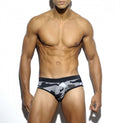 Men's Camouflage Triangle Swim Trunks Fashion Lanyard with Personal Tricolor Board Shorts & Swim Trunks