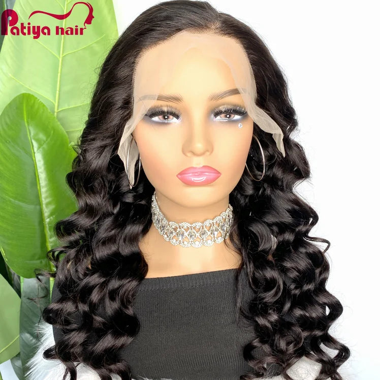 Dropship Customization Cheap Wig 13x4 Frontal Transparent Lace Human Hair Wigs Loose Curly Wavy Raw Cambodian Virgin Hair Wig