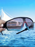 Outdoor Oversized Oakly Design Cycling Eye protection Goggles Bicycle Sports Glasses UV400 Photochromic Sunglasses for Men Women
