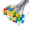 S006 Square Cable Sealing Piece 1.8mm Safety Metal Cable Sealing ABS Plastic Coated Tensioned Galvanized Cable Seals