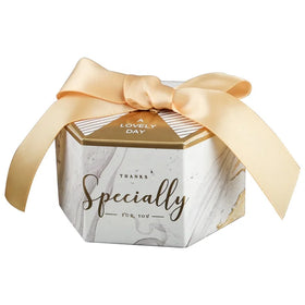 CSMD Chinese Manufacturers Yiwu Wholesale Paper Material Marble Color Sexangle Wedding Souvenirs Candy Box for Parties