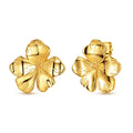 MULA Golden Series - Fashion Golden Vintage Five-Petal Flower Earrings for Engagement Anniversary Party or Gift