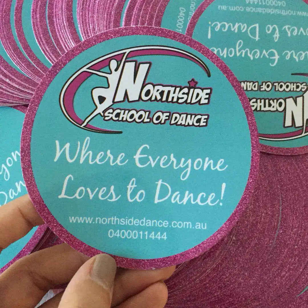 Custom UV Printed Die-Cut Waterproof Self-adhesive Glossy Finish Vinyl Stickers for Business Logo Personalized Labels