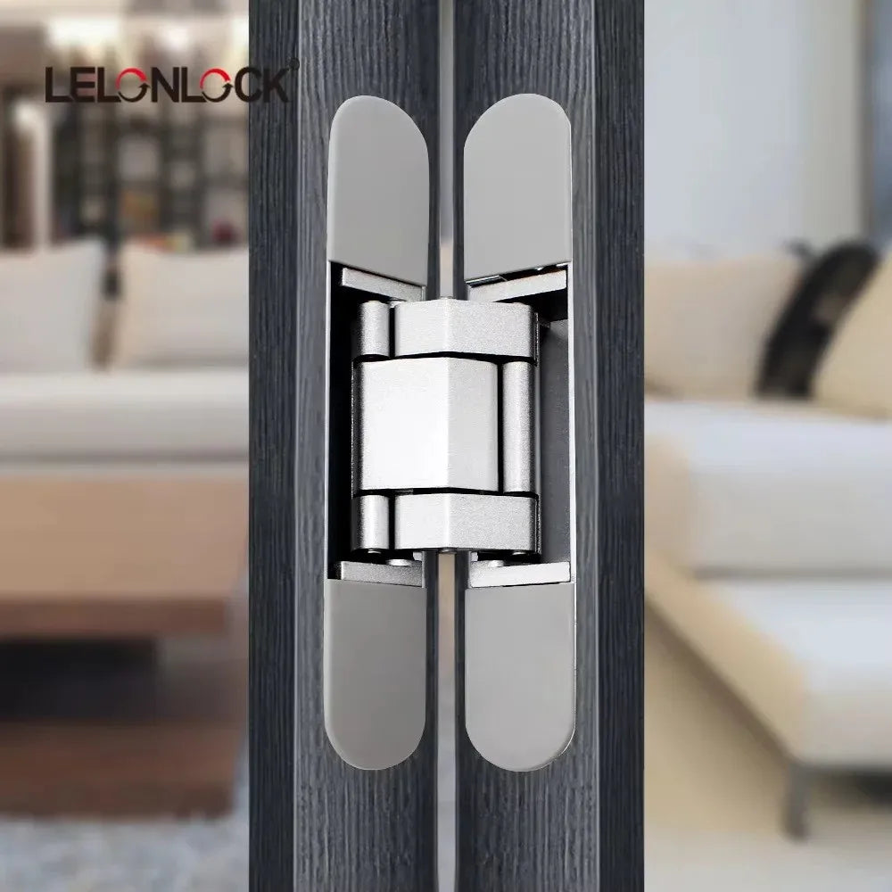 G120 120KGS Heavy Duty 3D Adjustable Invisible Concealed Hidden Embedded Wooden Cabinet Door Hinges