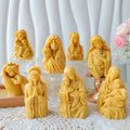 H-0610 9 Styles Virgin Mary Sculpture Silicone Mold for Candle Making Mother and Kid Scented Candle Cake Decor Mother's Day Gift