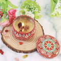 Wholesale Four-Piece Aromatherapy Candle Set Creative Dried Flower Tinplate Essential Oil for Holiday Diwali Gift Accompaniment