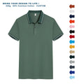 220 Grams 65% Cotton High Quality Men's Short Sleeve Casual Brand Breathable Striped Knit Polo Shirts MegaBDM