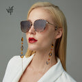 VIFF HM19549 Cat Eye Sunglasses Gafa De Sol Metal Frame Glasses Sunglasses