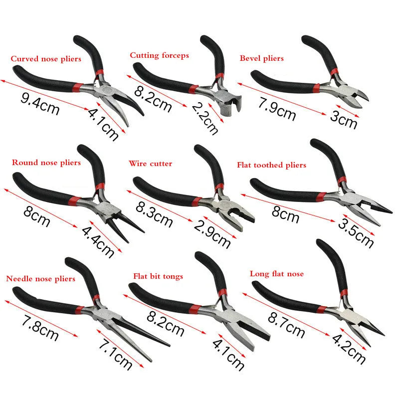 Mini Pliers Diagonal Pliers Round Bent Needle Nose CutterDIY Small Jewelry Pliers Tools