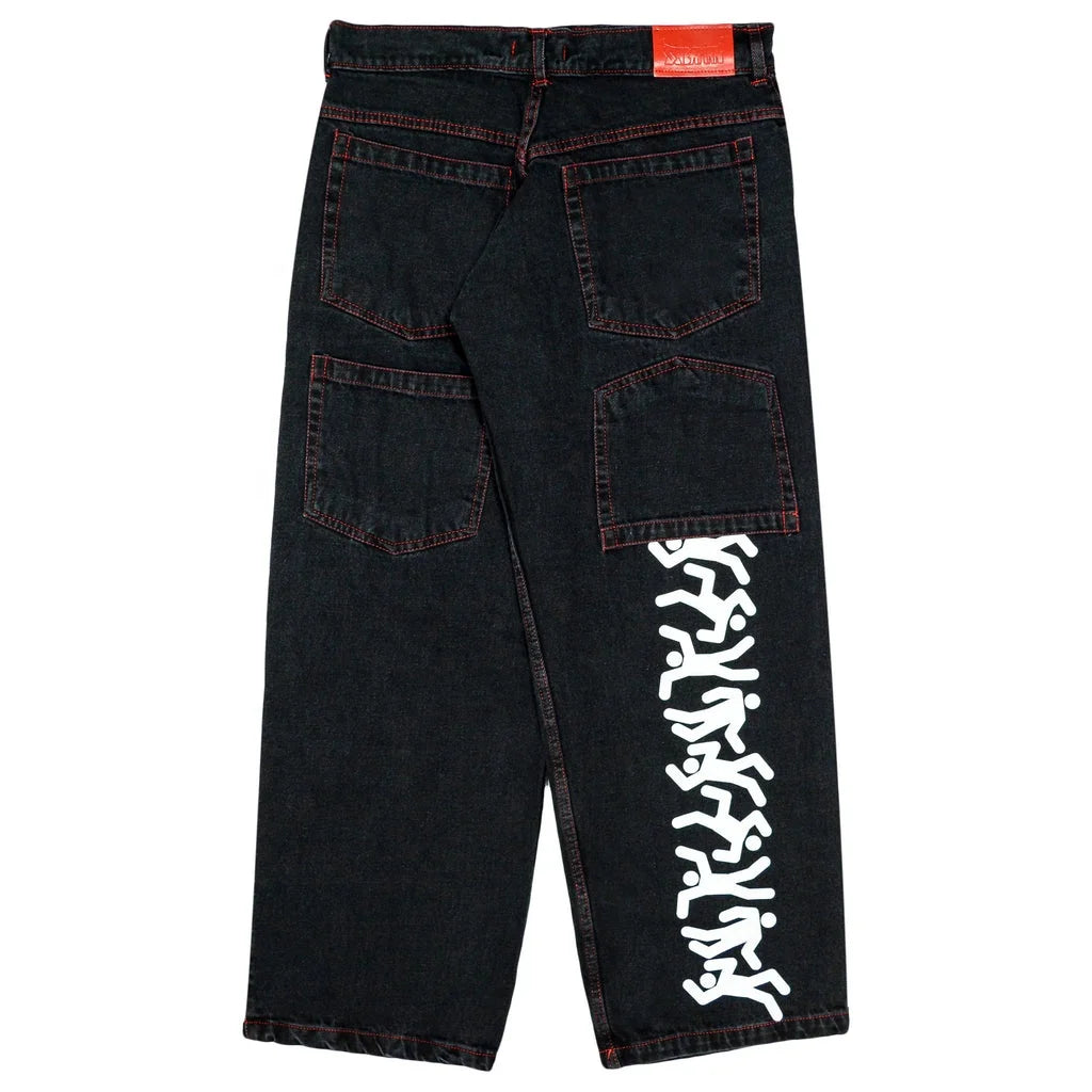 High Quality Baggy Denim Custom Baggy Jeans for Men Loose Hip Hop Streetwear Jeans Pant