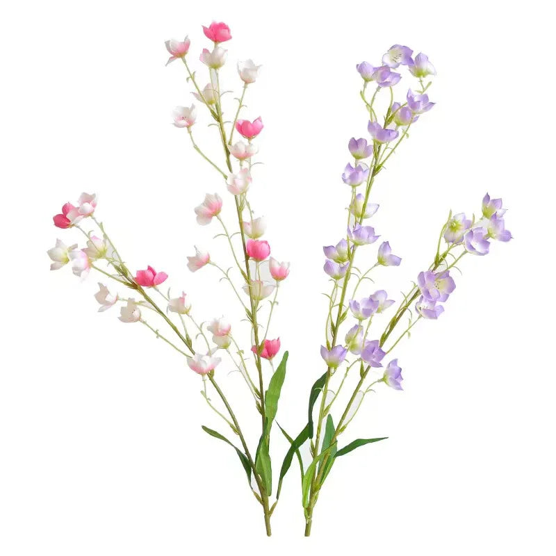 Artificial Silk Bluebell Flower Long Stem Blossom Branch Bouquet for Vase Table Centerpieces Arrangements Home Wedding Decor