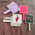 Customized logo Cosmetic Mirror square Shape Bling Rhinestone Design Makeup Mirrors Hand Held Mirrors