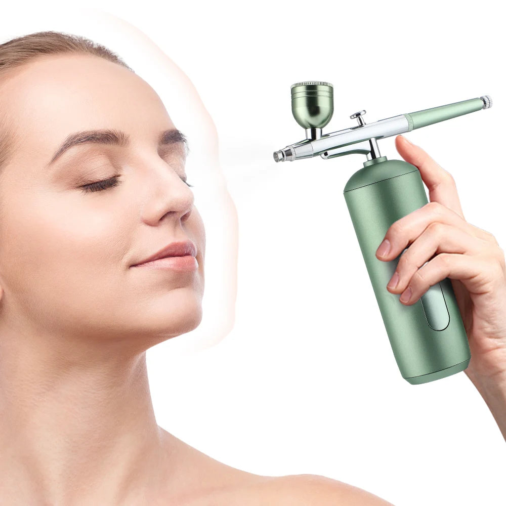 USB and Electric Powered Nano Spray Facial Mist Sprayer Airbrush Makeup Kit Moisturizing Device for Household Skin Care