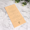 Customizable Colors Velvet Menus With Gold Foil Stamping Luxury Style Restaurant Food Bar Handmade Wedding Paper Menu Cards