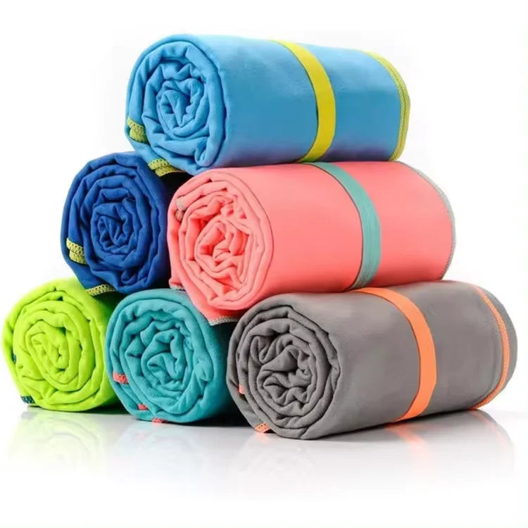 High Quality Woven Microfiber Beach Towel with Custom Print Water Absorption Quick-Dry & Soft Features