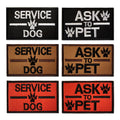 Service Dog Pet Dog Embroidery Patch Badge Hook & Loop Dog Tag Badge