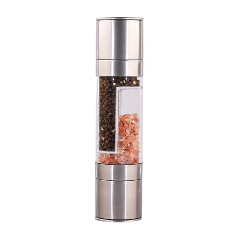 2 in 1 Salt and Pepper  Acrylic Metal Pepper  Salt