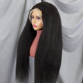 Wholesale Raw Indian Virgin Human Hair Wigs 180 Density Full Lace Frontal Wig Transparent Lace Front Glueless Kinky Straight Wig