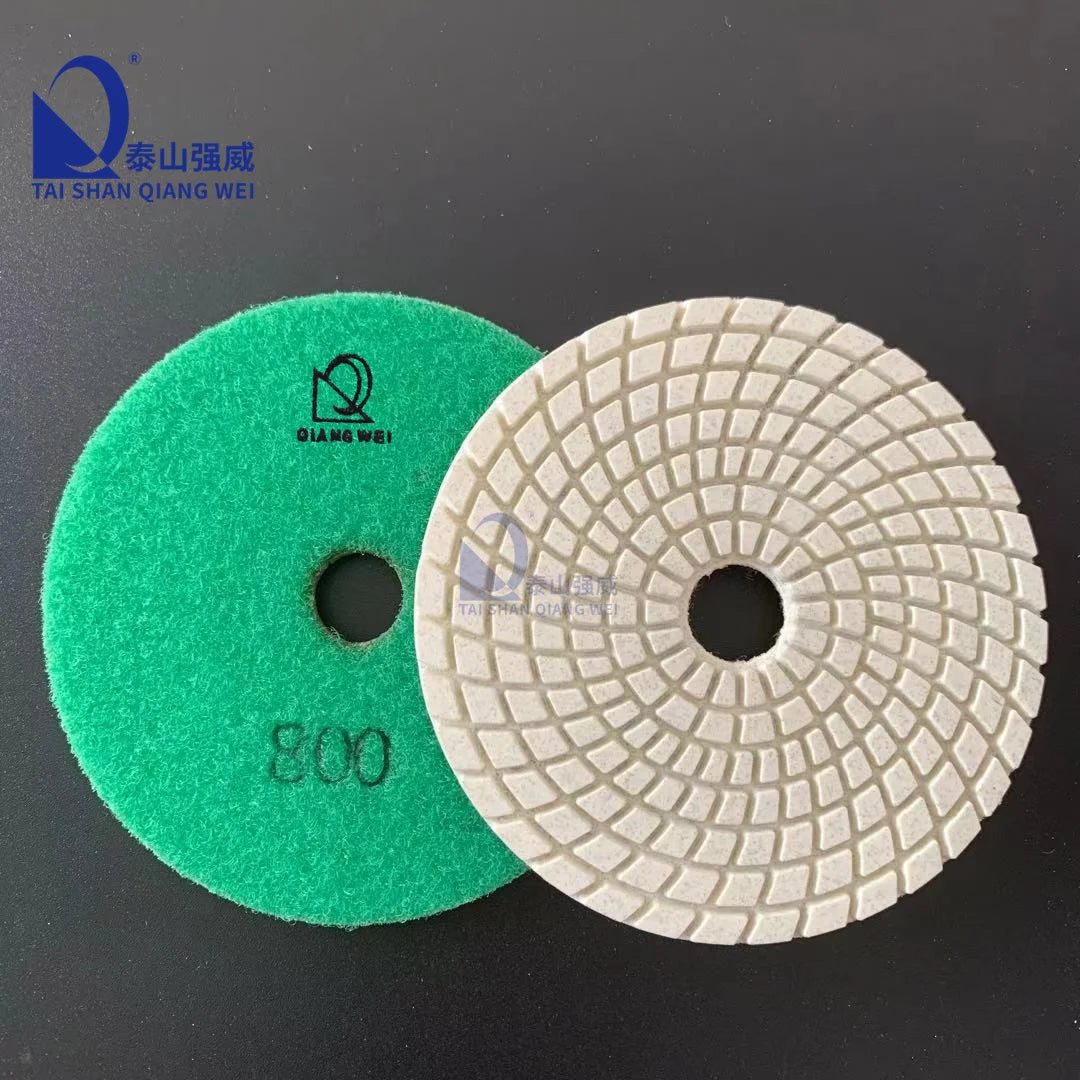 4inch Wet Diamond Resin Polishing Pads For Stone Granite Marble Quartz Polishing Pads Supplier