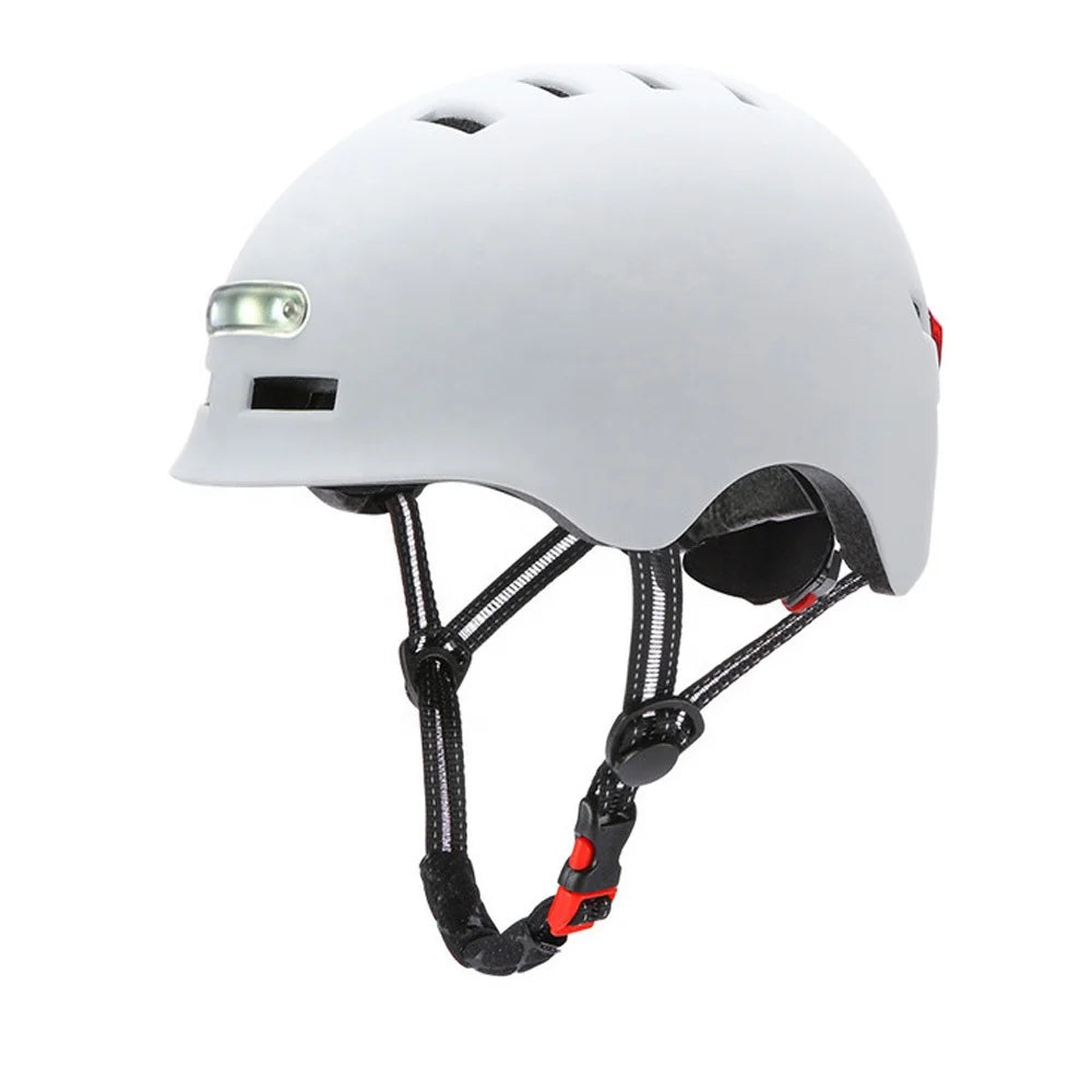 Smart LED Tail Light Helmets for Electric Scooter Spare Parts Cycling Adult Bicycle MTB Road Scooter Sport Urban Helmet