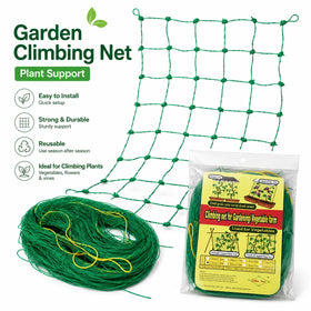 Highly Strength Plastic Trailing Plants Supporting and Hanging Green Color Cucumber Vertical Growing Climbing Net