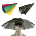 Hot Small MOQ Wholesale Hat Elastic Headband Hand Free Head Mini Hat Umbrella