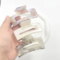 YJL Hot Selling Accessories Women's 2.5-13CM Acetate Hair Clip Large Custom Rectangular Wholesale