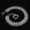 Wholesale Stocked Bling Rhinestone Chain Pet Necklace