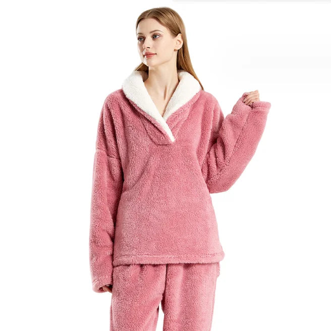 Popular Women's Thickened Soft Sleepwear 2023 New Large Size Warm Home Cloths